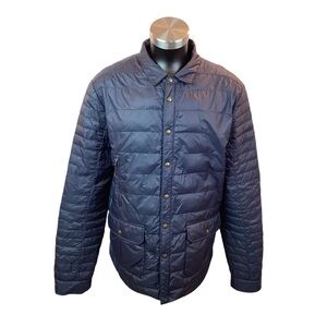 FALCONERI Italian Quilted Down Jacket Navy
